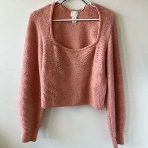 H&M pink sweater in S (fit more like a M).